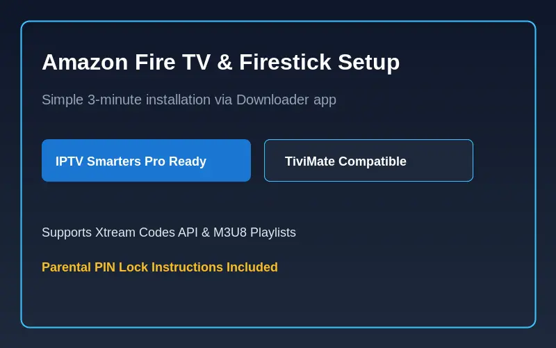 Adult IPTV streaming on Fire TV and Smart TV