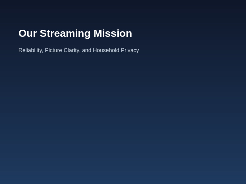 Adult IPTV Streaming Mission